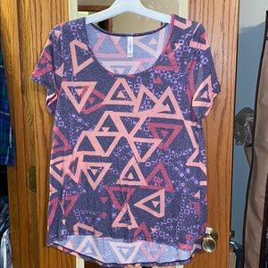 Lularoe Classic Tee Geometric Print - L